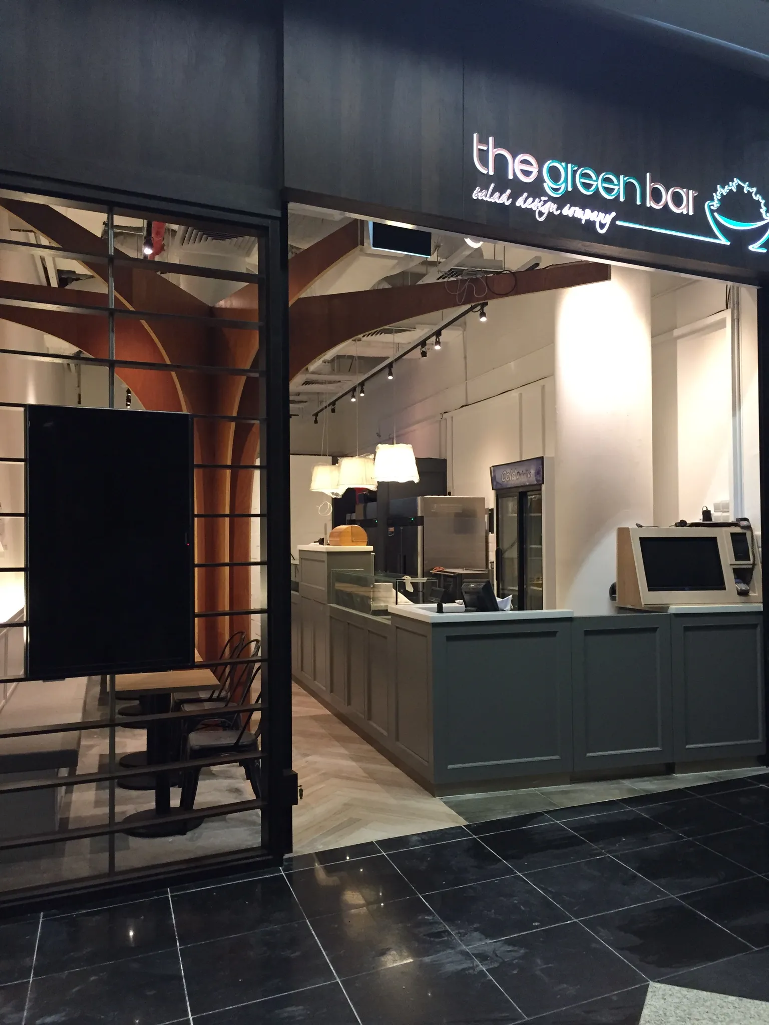 Seating area in Whisk Cafe